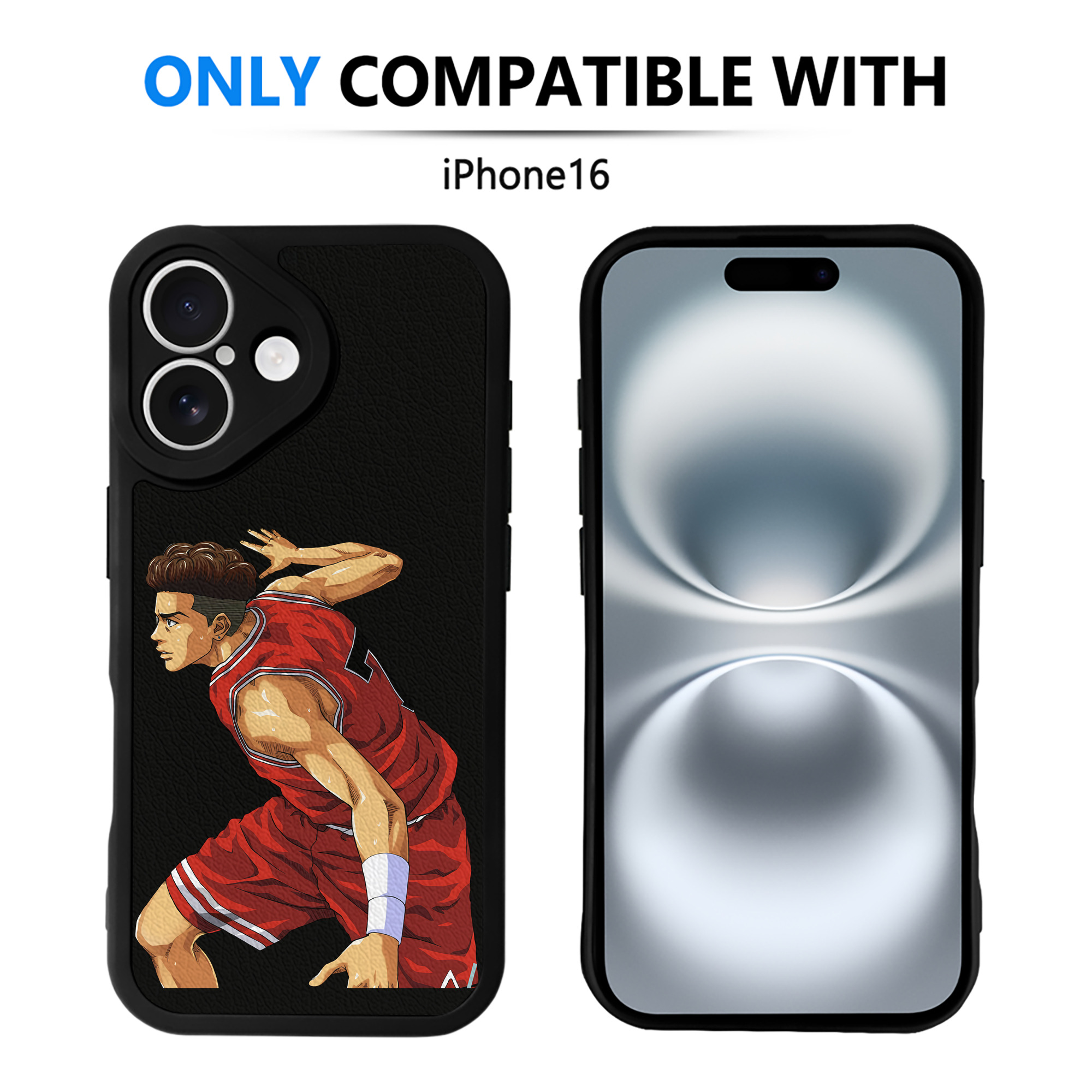 （画像用） SLAM DUNK／スラムダンク 【iPhone 16シリーズ対応】シリコンスマホケース（レザー調） 材質：シリコン